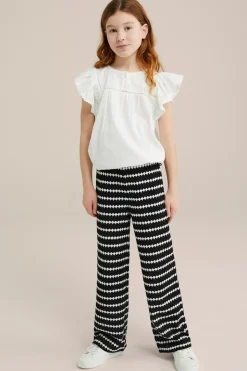 Meisjes blouse met ruches