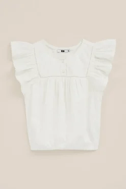 Meisjes blouse met ruches