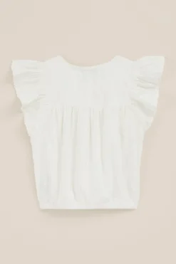 Meisjes blouse met ruches