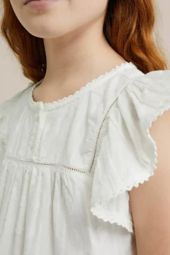 Meisjes blouse met ruches
