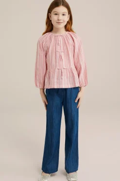 Meisjes blouse met strik