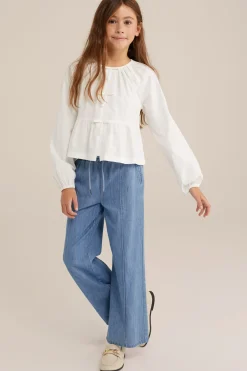Meisjes blouse met strik