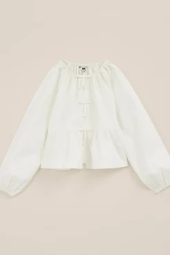 Meisjes blouse met strik