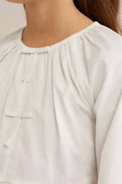 Meisjes blouse met strik