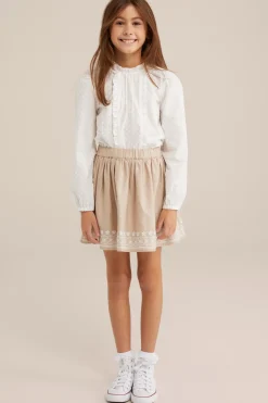 Meisjes blouse met structuur