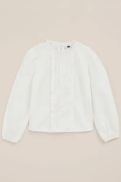Meisjes blouse met structuur