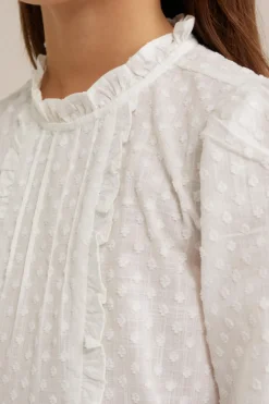 Meisjes blouse met structuur
