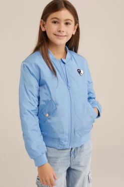 Meisjes bomberjack met embroidery