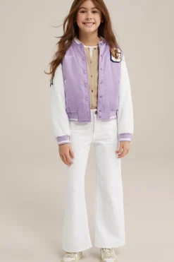 Meisjes bomberjack met embroidery