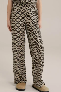 Meisjes broek met dessin