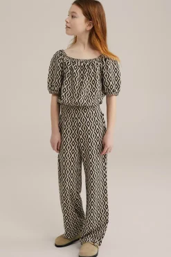 Meisjes broek met dessin