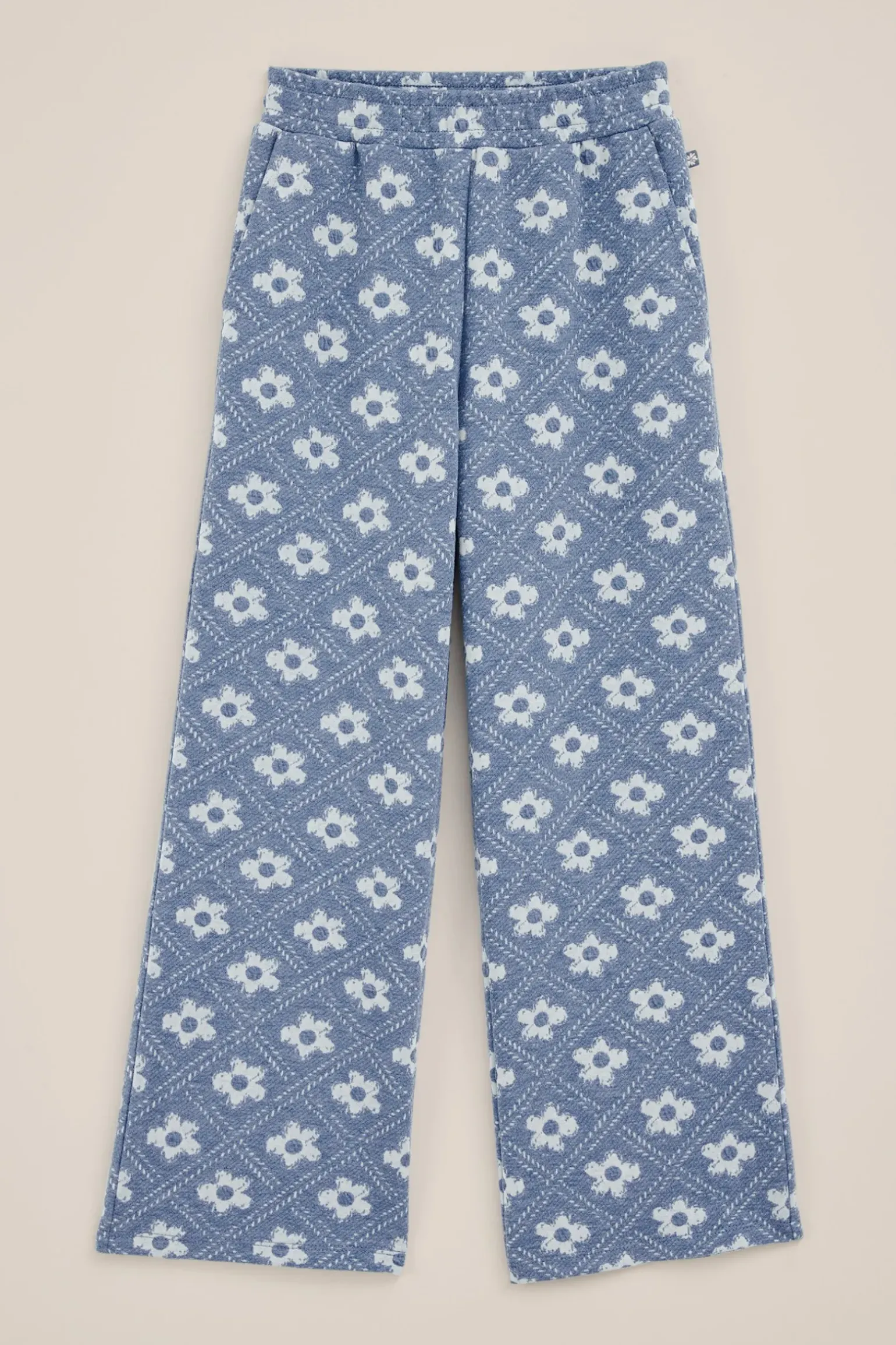 Meisjes broek met jacquard-dessin
