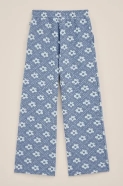 Meisjes broek met jacquard-dessin