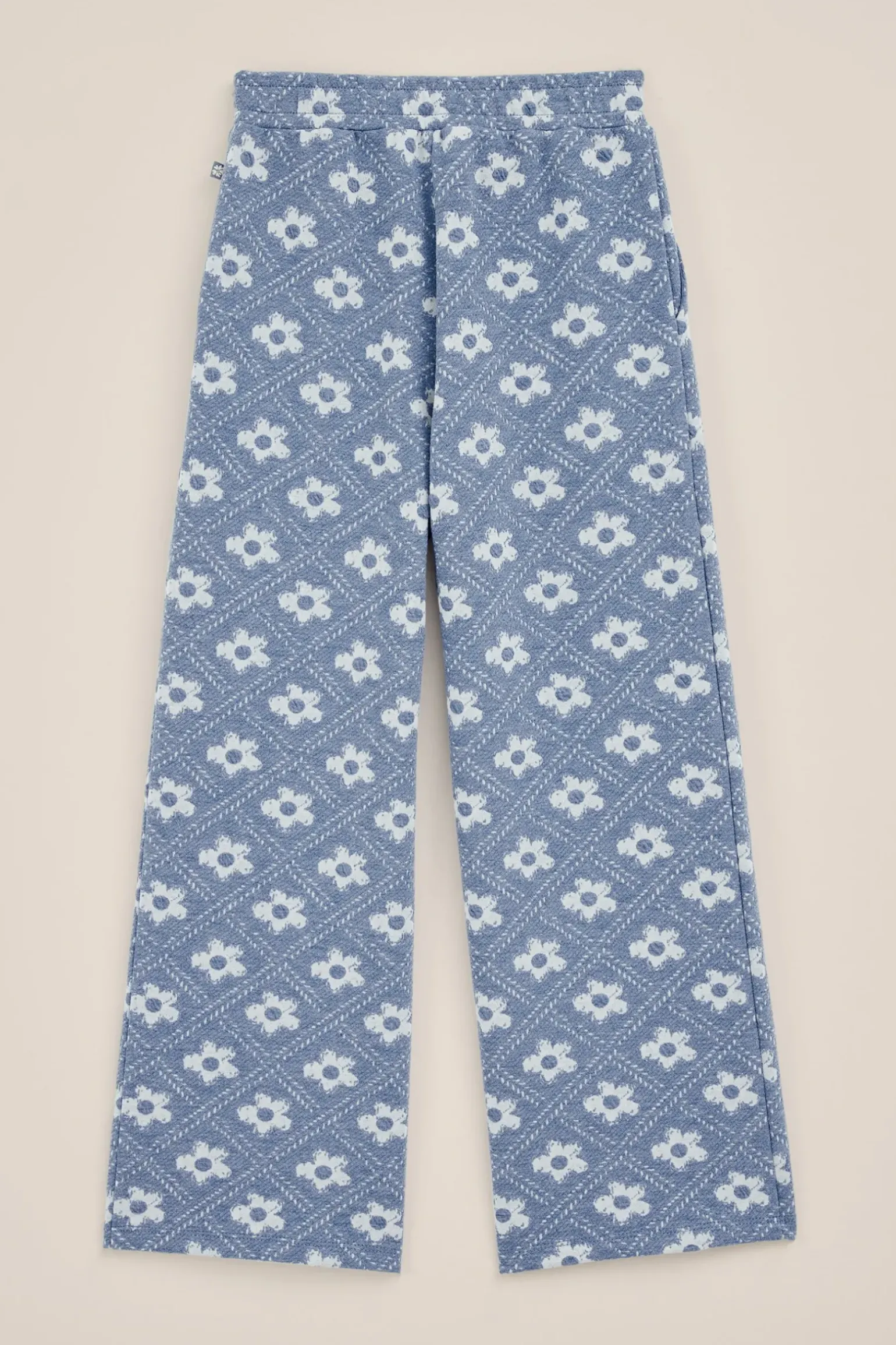 Meisjes broek met jacquard-dessin