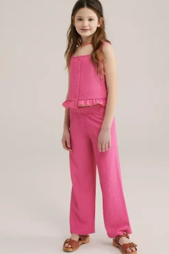 Meisjes broek met structuur