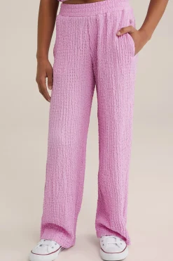 Meisjes broek met structuur