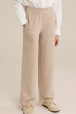 Meisjes broek met structuur