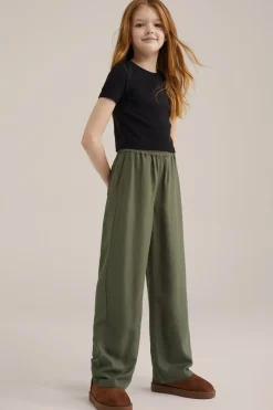 Meisjes broek van linnenmix