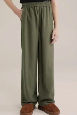 Meisjes broek van linnenmix