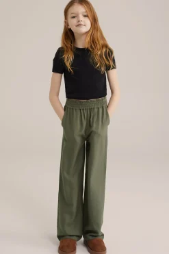 Meisjes broek van linnenmix