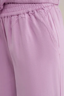 Meisjes broek van linnenmix