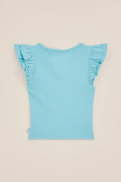 Meisjes cropped top met ruches