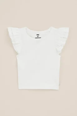 Meisjes cropped top met ruches
