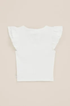 Meisjes cropped top met ruches