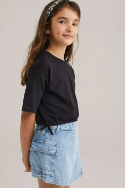 Meisjes cropped T-shirt