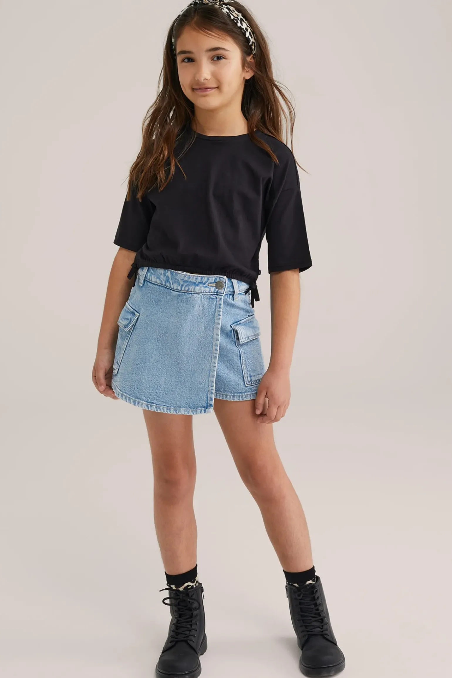 Meisjes cropped T-shirt