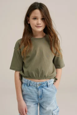 Meisjes cropped T-shirt