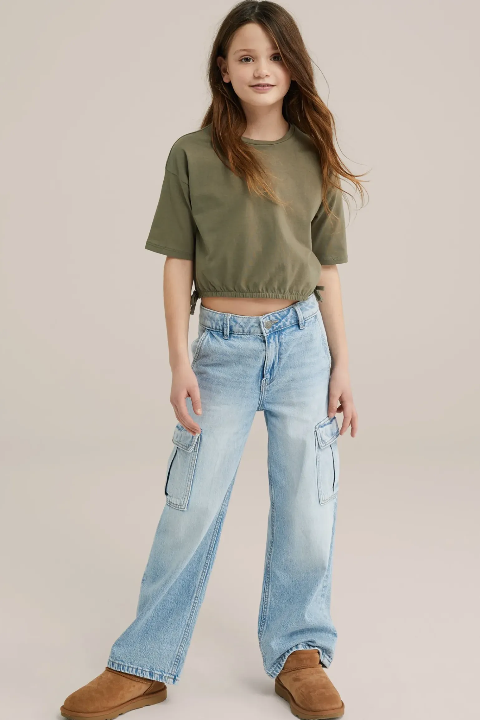 Meisjes cropped T-shirt