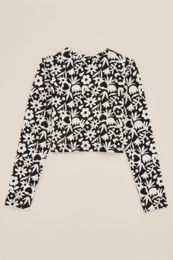 Meisjes cropped T-shirt met dessin