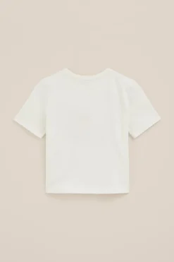 Meisjes cropped T-shirt met embroidery