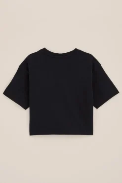 Meisjes cropped T-shirt met emroidery