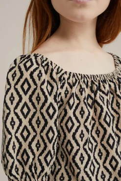 Meisjes crop top met dessin