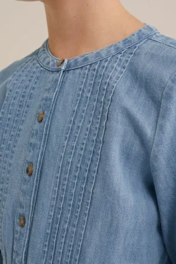 Meisjes denim jurk