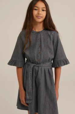 Meisjes denim jurk