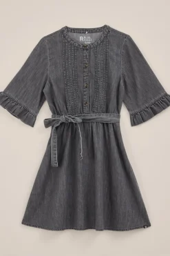 Meisjes denim jurk