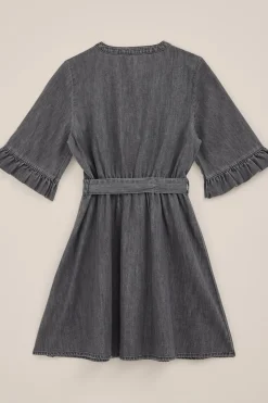 Meisjes denim jurk