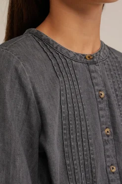 Meisjes denim jurk