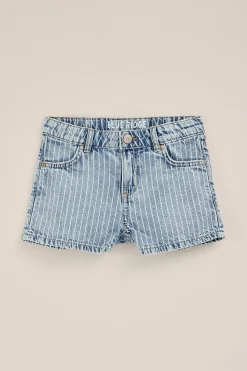 Meisjes denim shirt met streepdessin