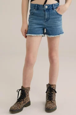 Meisjes denim short