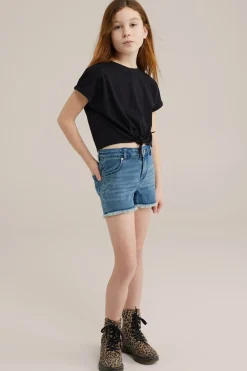 Meisjes denim short