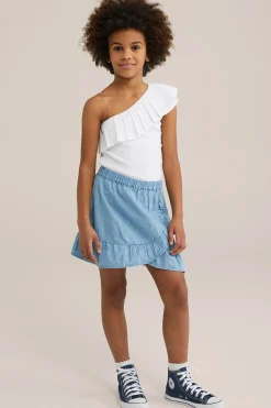 Meisjes denim skort