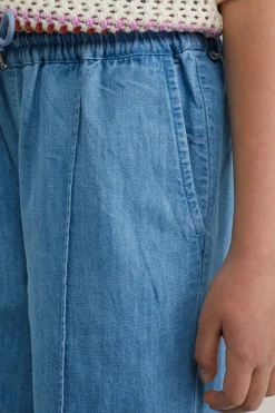 Meisjes denim straight fit broek