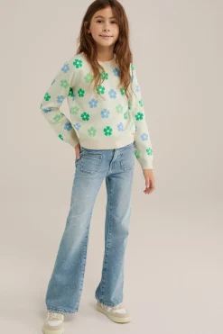 Meisjes flared jeans