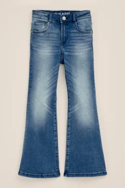 Meisjes flared jeans met stretch