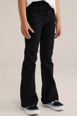 Meisjes flared jegging met stretch