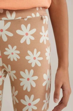 Meisjes flared legging met dessin